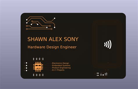 custom circuit board nfc tag|nfc business card design.